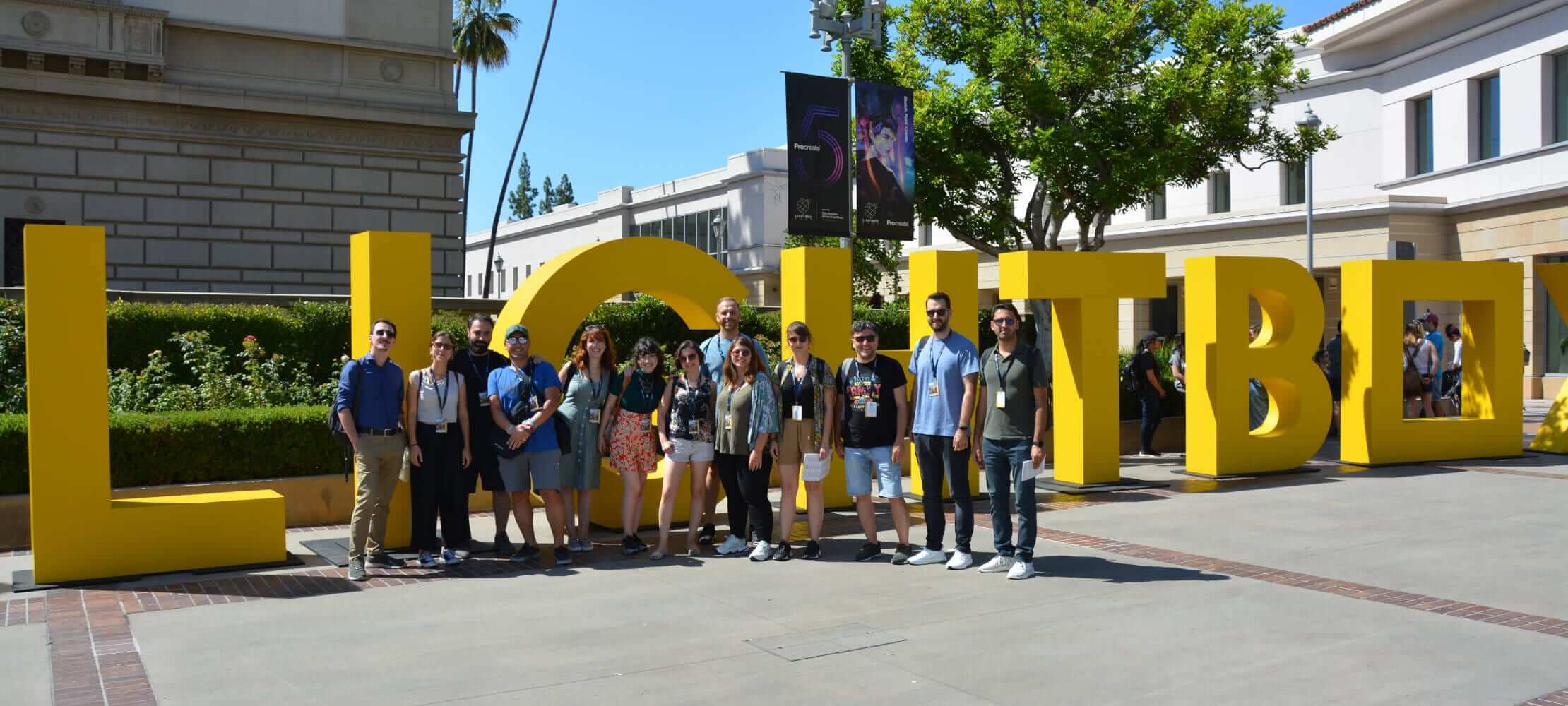 Art Team at Lightbox Expo in Pasadena, September 2019